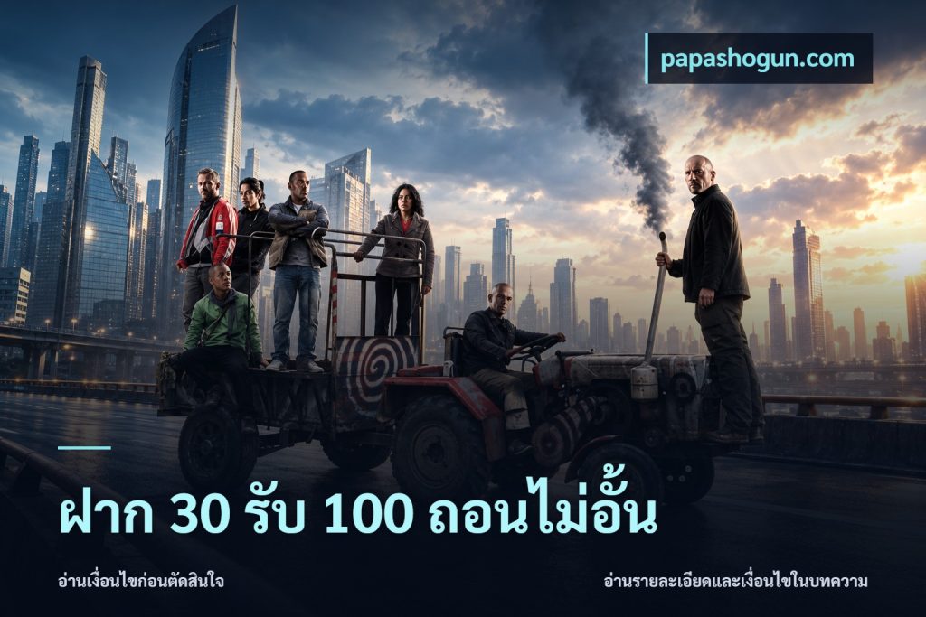 ฝาก 30 รับ 100 ถอนไม่อั้น