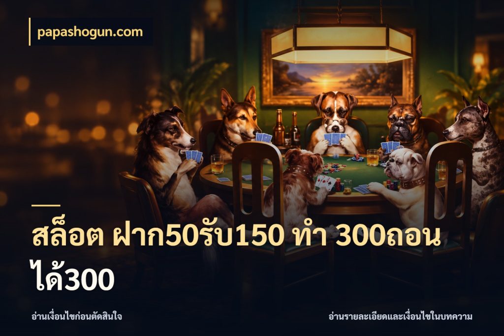 สล็อต ฝาก50รับ150 ทํา 300ถอนได้300 สายโบนัสเลือกจังหวะสนุกได้อย่างไร สไตล์ papashogun.com