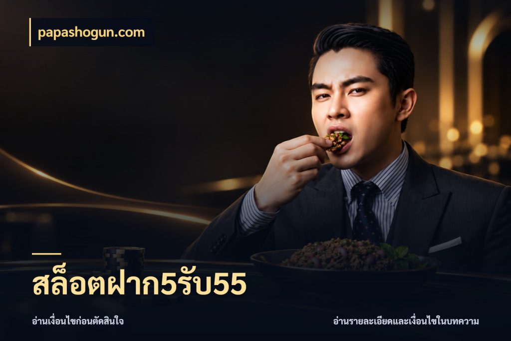 สล็อตฝาก5รับ55 papashogun.com จับคู่โบนัสกับสไตล์เกมที่ชอบ