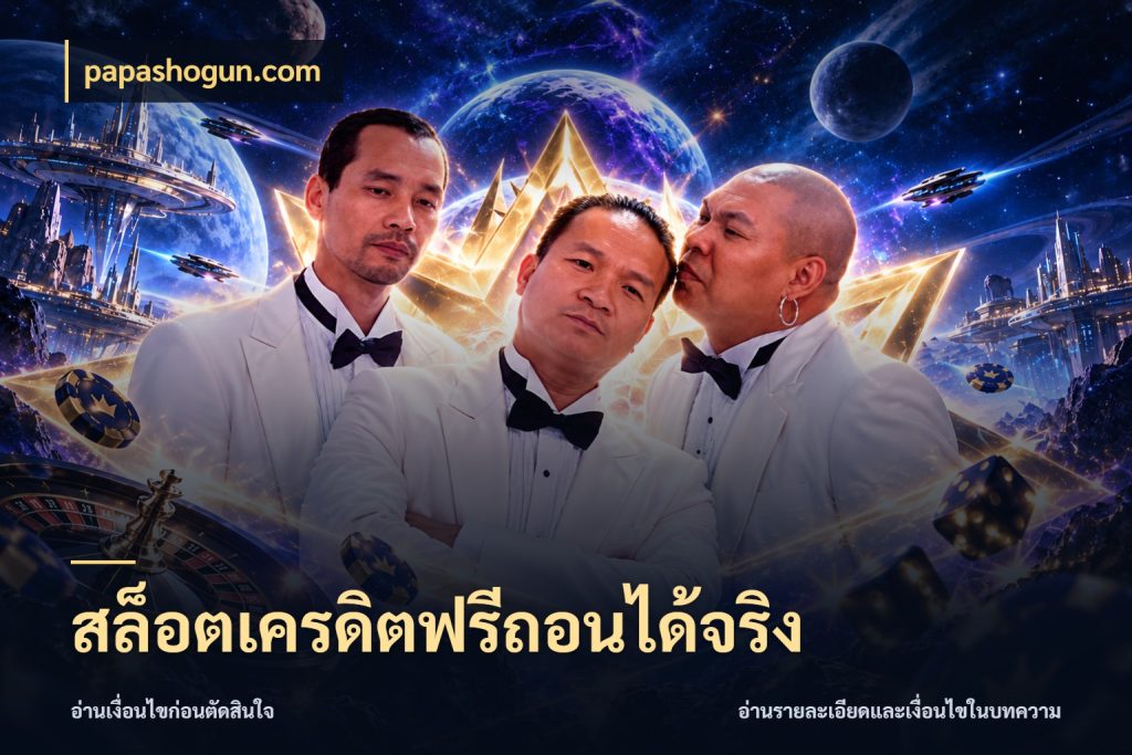 สล็อตเครดิตฟรีถอนได้จริง สายโบนัสเลือกมุมเครดิตให้ตรงสไตล์ สไตล์ papashogun.com