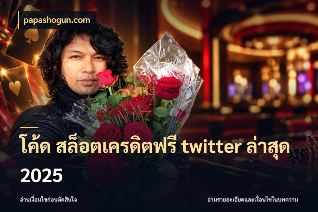 โค้ด สล็อตเครดิตฟรี twitter ล่าสุด 2025 เปิดประเด็นเครดิตฟรีสำหรับคนชอบลุ้น กับ papashogun.com