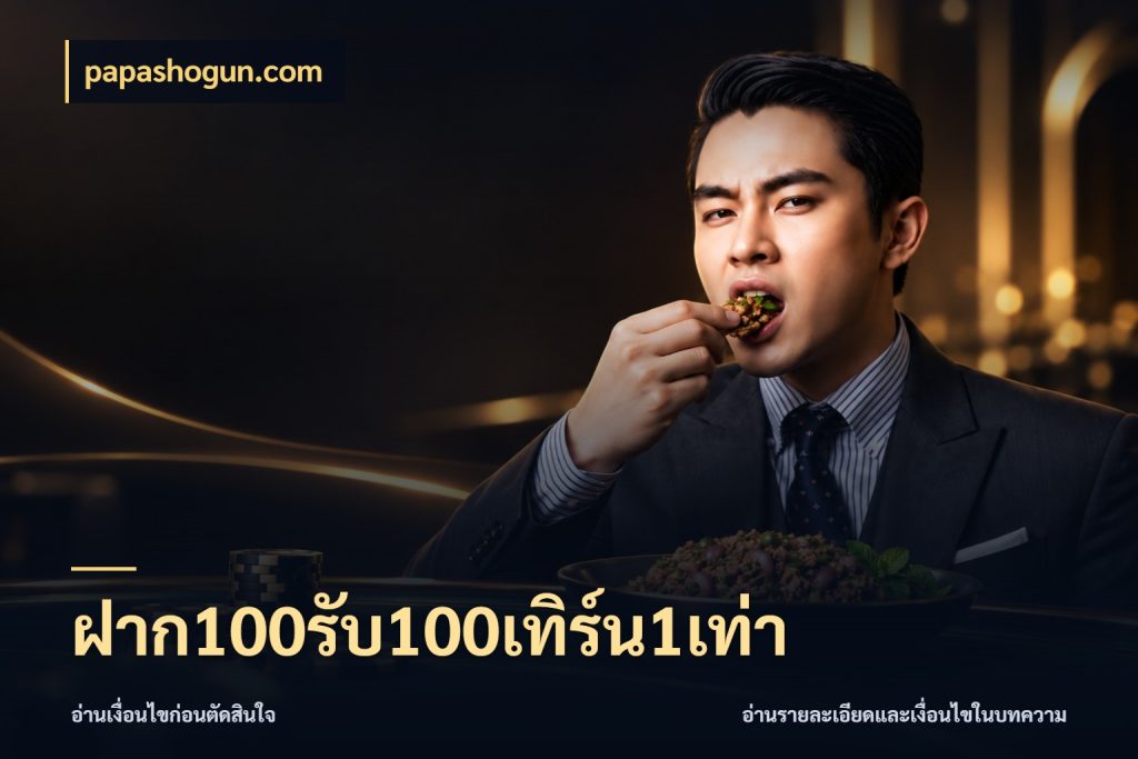 ฝาก100รับ100เทิร์น1เท่า เปิดมุมโปรให้เข้ากับเกมแนวโปรด กับ papashogun.com