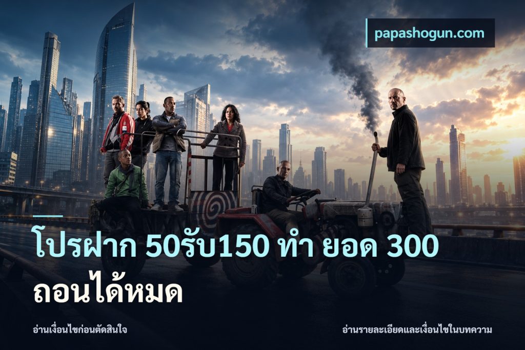 โปรฝาก 50รับ150 ทํา ยอด 300 ถอนได้หมด