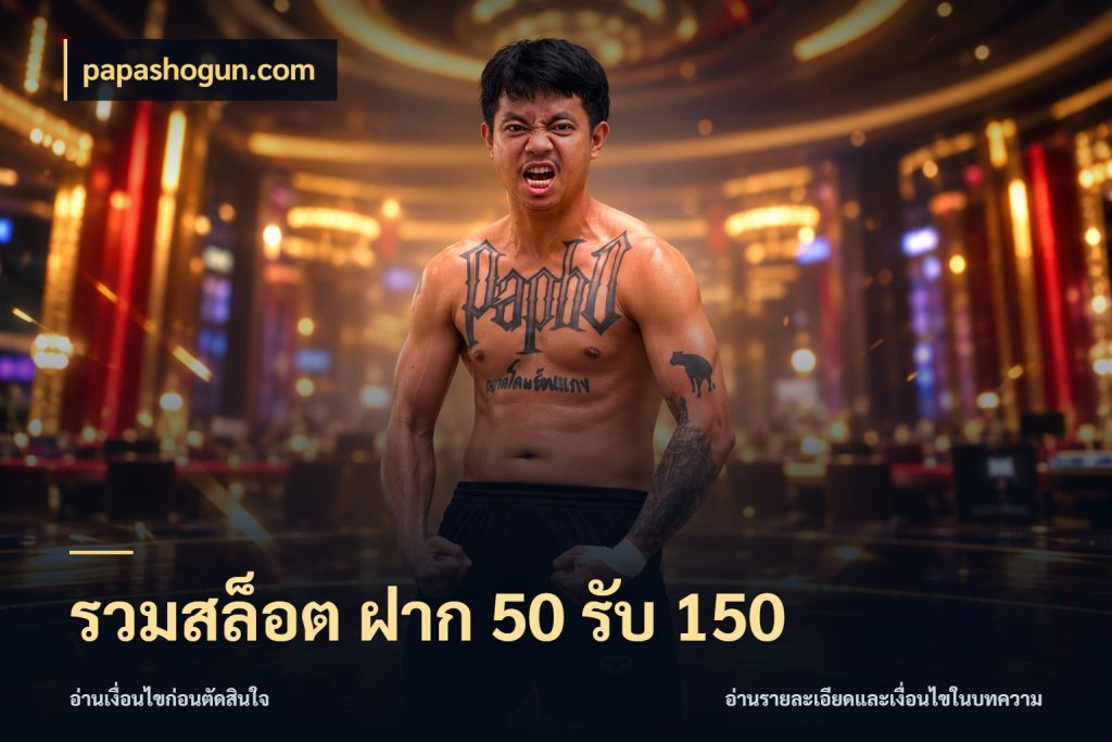 รวมสล็อต ฝาก 50 รับ 150 รูปแบบโบนัสกับสิทธิ์ของสายเกม กับ papashogun.com