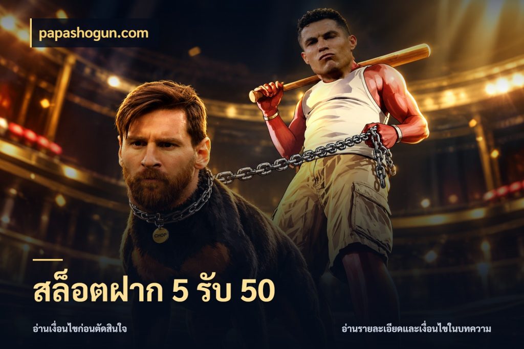 สล็อตฝาก 5 รับ 50 สีสันของโปรฝากและยอดรับ ในมุม papashogun.com