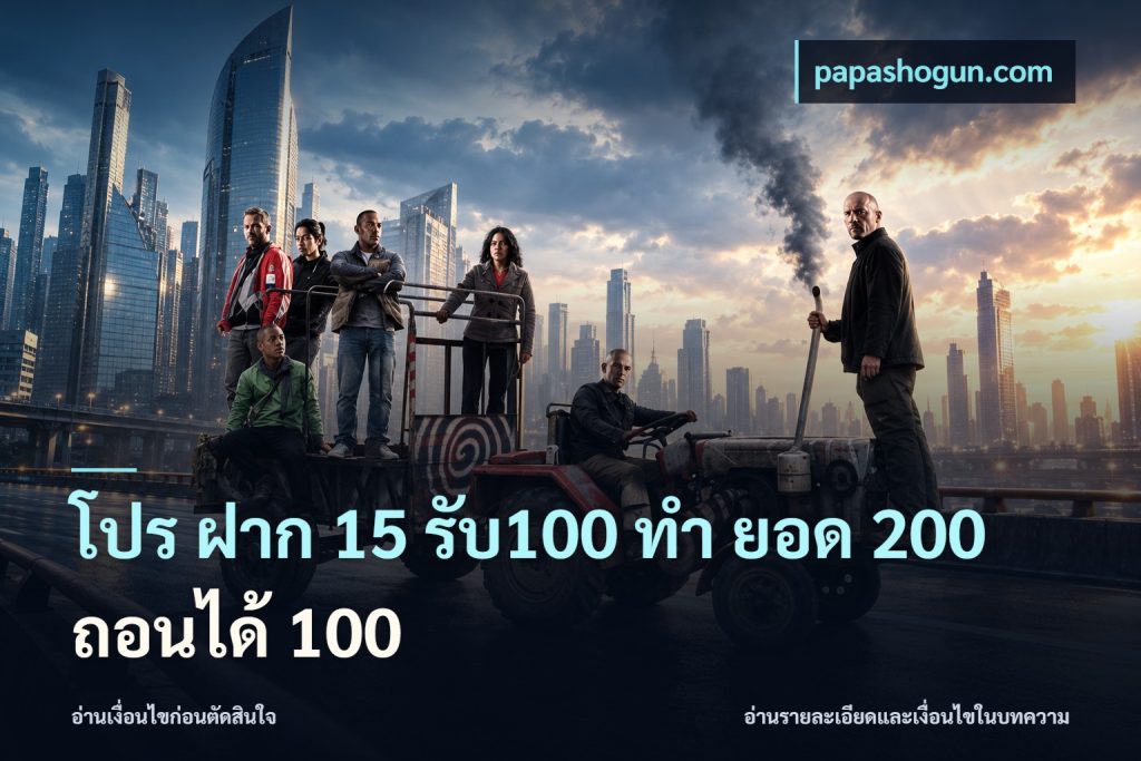 โปร ฝาก 15 รับ100 ทํา ยอด 200 ถอนได้ 100