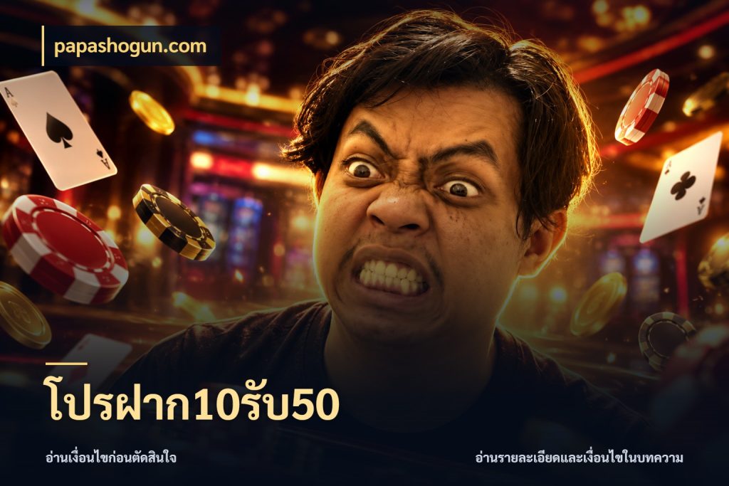 โปรฝาก10รับ50 เปิดมุมโปรให้เข้ากับเกมแนวโปรด กับ papashogun.com