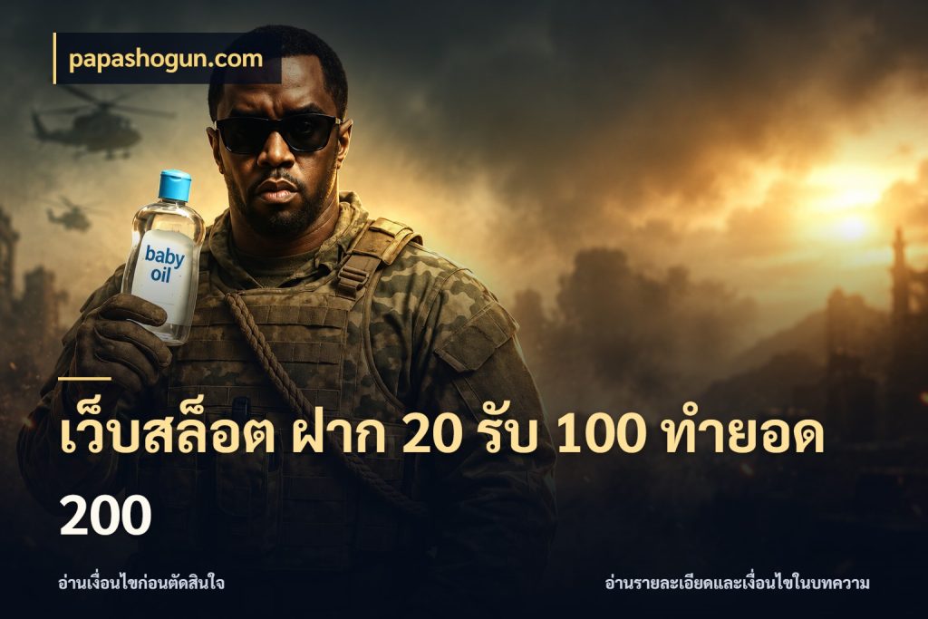 เว็บสล็อต ฝาก 20 รับ 100 ทำยอด 200 สายโบนัสเลือกจังหวะสนุกได้อย่างไร สไตล์ papashogun.com