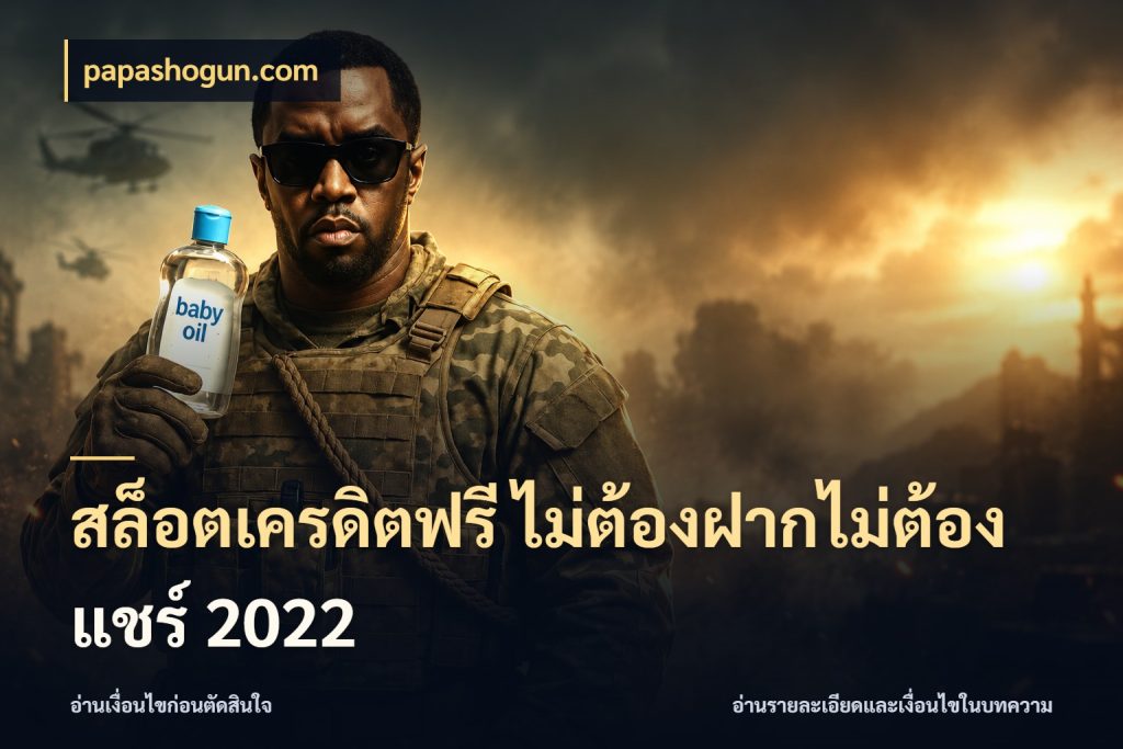 สล็อตเครดิตฟรี ไม่ต้องฝากไม่ต้องแชร์ 2022 papashogun.com สายโบนัสเลือกมุมเครดิตให้ตรงสไตล์