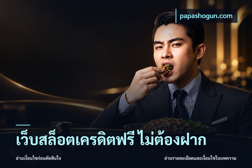 เว็บสล็อตเครดิตฟรี ไม่ต้องฝาก