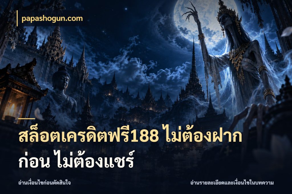 สล็อตเครดิตฟรี188 ไม่ต้องฝาก ก่อน ไม่ต้องแชร์ เปิดประเด็นเครดิตฟรีสำหรับคนชอบลุ้น กับ papashogun.com