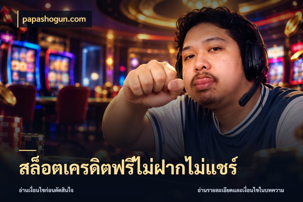 สล็อตเครดิตฟรีไม่ฝากไม่แชร์ สิทธิ์ที่สายโบนัสสนใจกับวิธีรับ ในมุม papashogun.com
