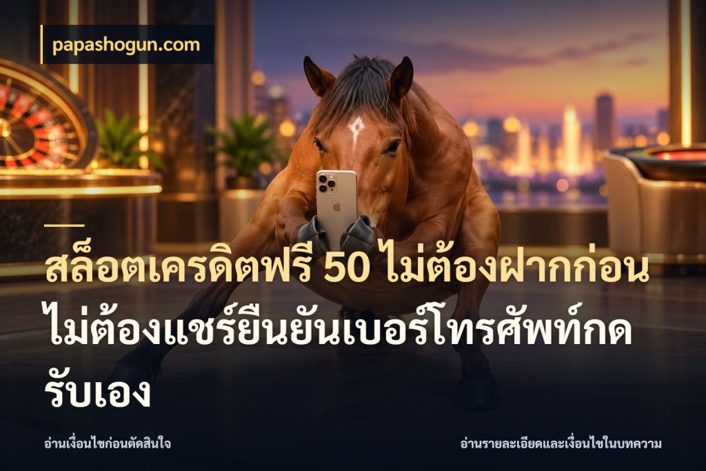 สล็อตเครดิตฟรี 50 ไม่ต้องฝากก่อนไม่ต้องแชร์ยืนยันเบอร์โทรศัพท์กดรับเอง ชนิดเครดิตกับสิทธิ์ที่คุณอยากรู้ สไตล์ papashogun.com