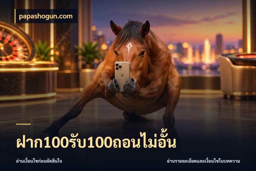 ฝาก100รับ100ถอนไม่อั้น จับประเด็นยอดรับก่อนเลือกความสนุก สไตล์ papashogun.com