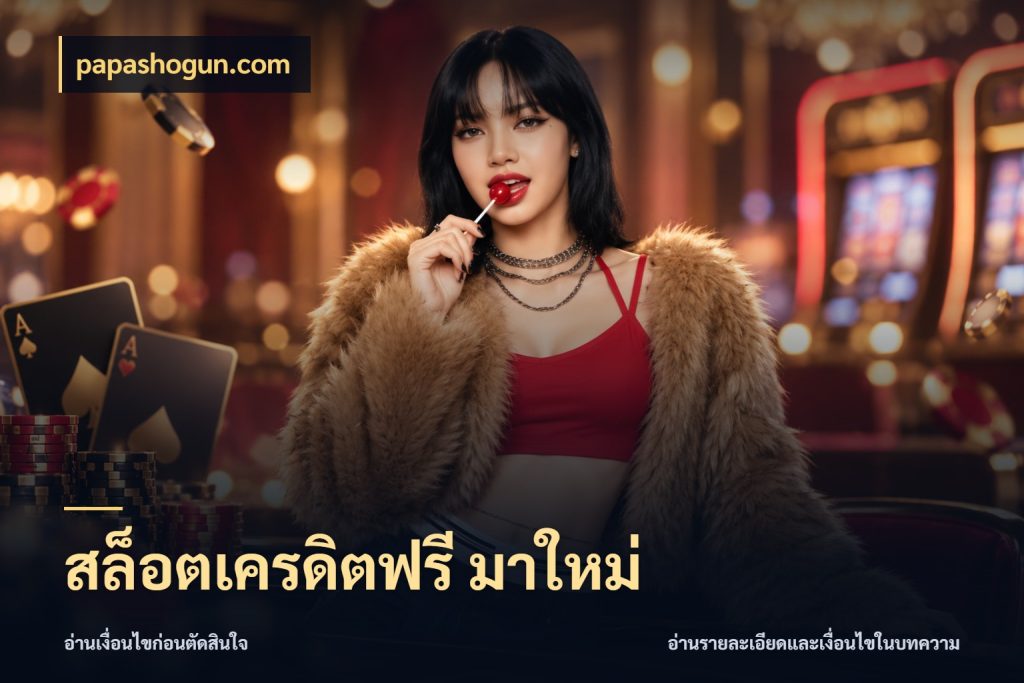 สล็อตเครดิตฟรี มาใหม่ จับมุมเด่นของเครดิตฟรีให้ตรงใจ สไตล์ papashogun.com