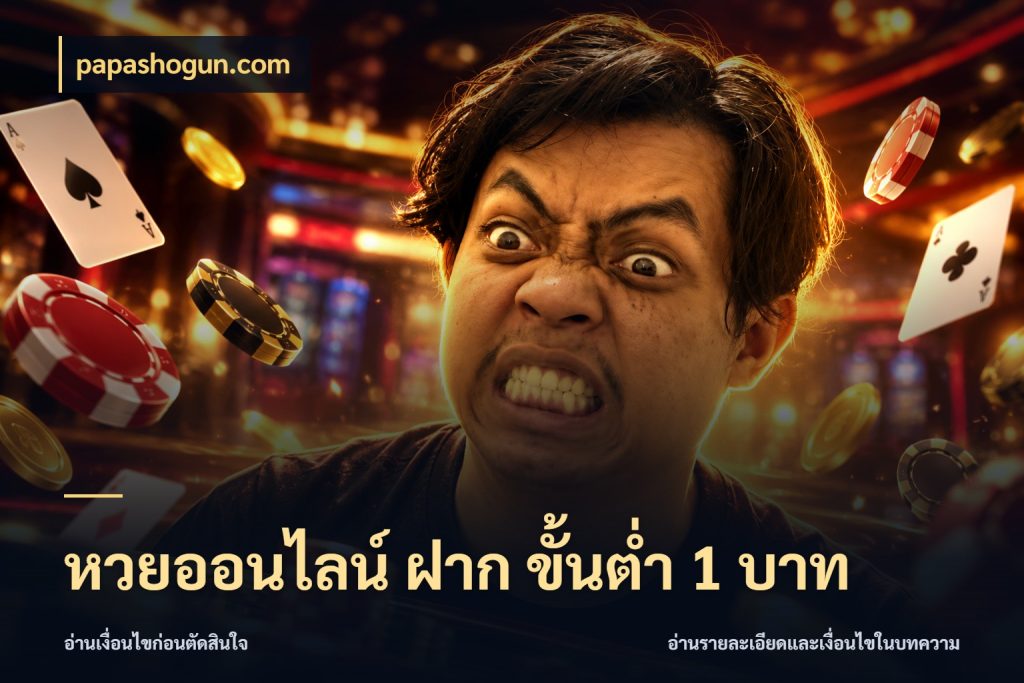 หวยออนไลน์ ฝาก ขั้นต่ำ 1 บาท papashogun.com จำนวนเริ่มต้นกับสีสันของสายหวย