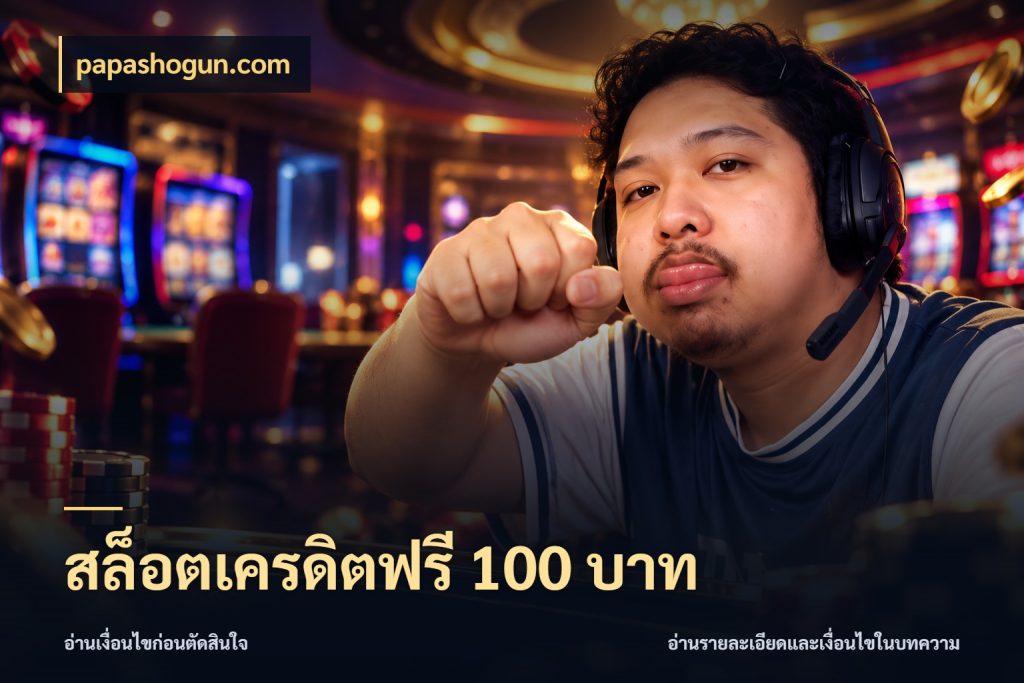 สล็อตเครดิตฟรี 100 บาท เครดิตฟรีกับจังหวะลุ้นที่คุณเลือก สไตล์ papashogun.com