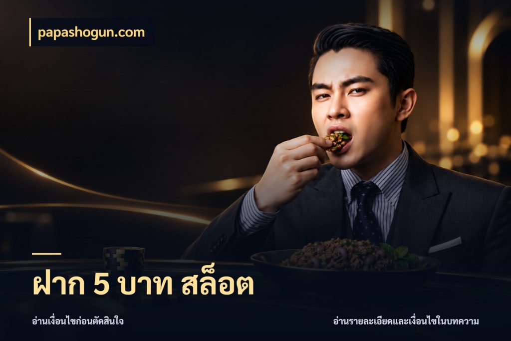 ฝาก 5 บาท สล็อต papashogun.com ทุนเบาก็มีสีสันในจังหวะของคุณ