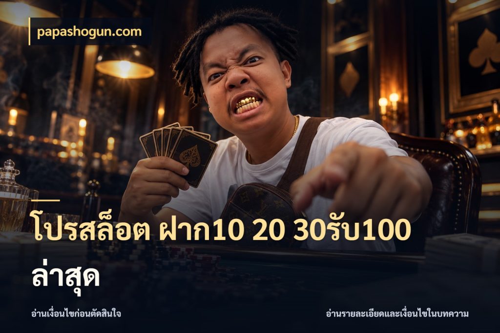 โปรสล็อต ฝาก10 20 30รับ100 ล่าสุด จับประเด็นยอดรับก่อนเลือกความสนุก สไตล์ papashogun.com