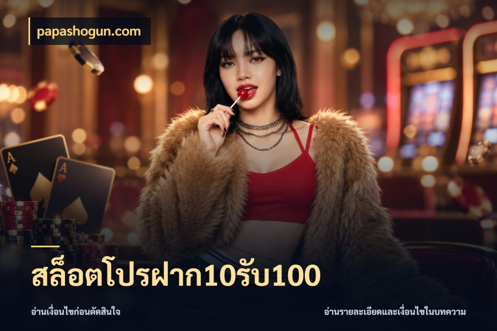 สล็อตโปรฝาก10รับ100 สนุกกับตัวเลือกโปรในสไตล์ของคุณ กับ papashogun.com