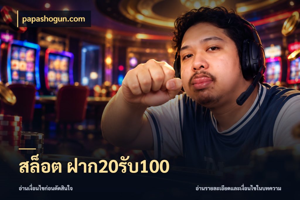 สล็อต ฝาก20รับ100 papashogun.com สีสันของโปรฝากและยอดรับ