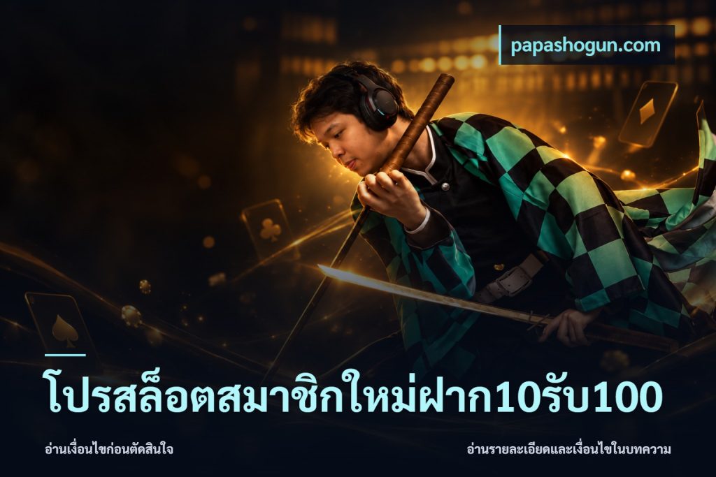 โปรสล็อตสมาชิกใหม่ฝาก10รับ100