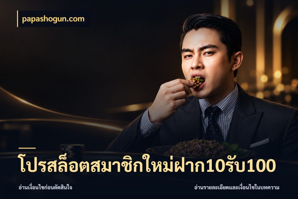 โปรสล็อตสมาชิกใหม่ฝาก10รับ100 เปิดมุมโปรให้เข้ากับเกมแนวโปรด สไตล์ papashogun.com