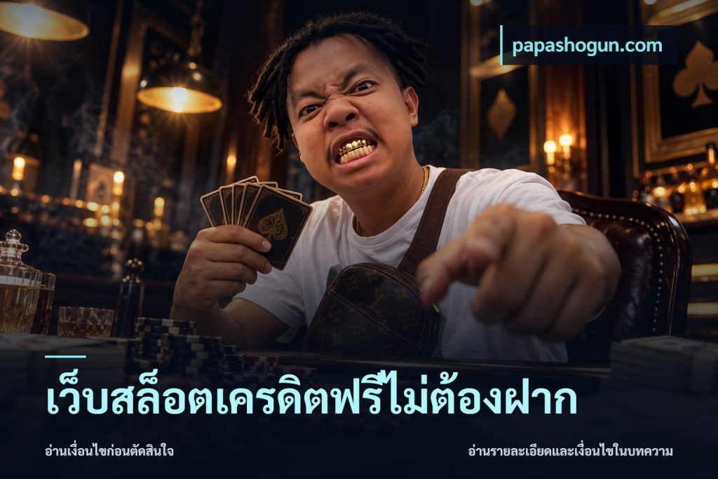 เว็บสล็อตเครดิตฟรีไม่ต้องฝาก