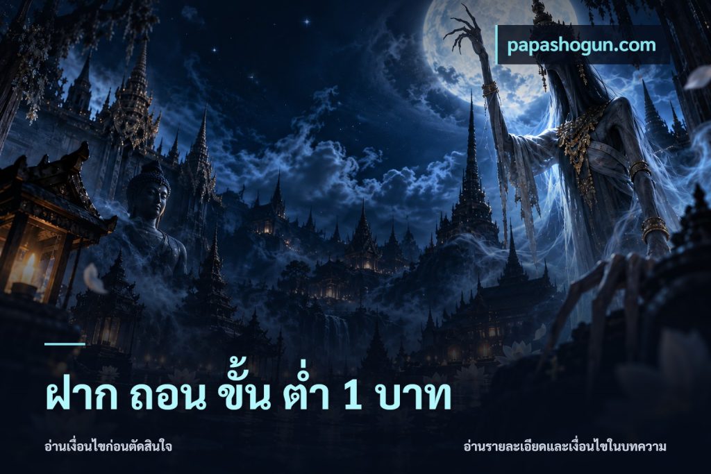 ฝาก ถอน ขั้น ต่ำ 1 บาท