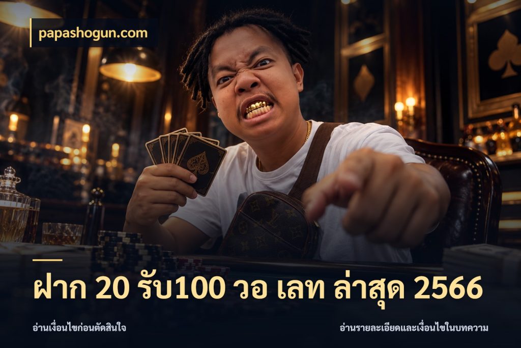 ฝาก 20 รับ100 วอ เลท ล่าสุด 2566 สนุกกับตัวเลือกโปรในสไตล์ของคุณ กับ papashogun.com