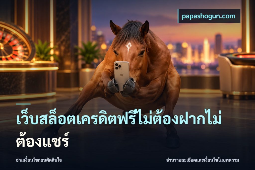 เว็บสล็อตเครดิตฟรีไม่ต้องฝากไม่ต้องแชร์