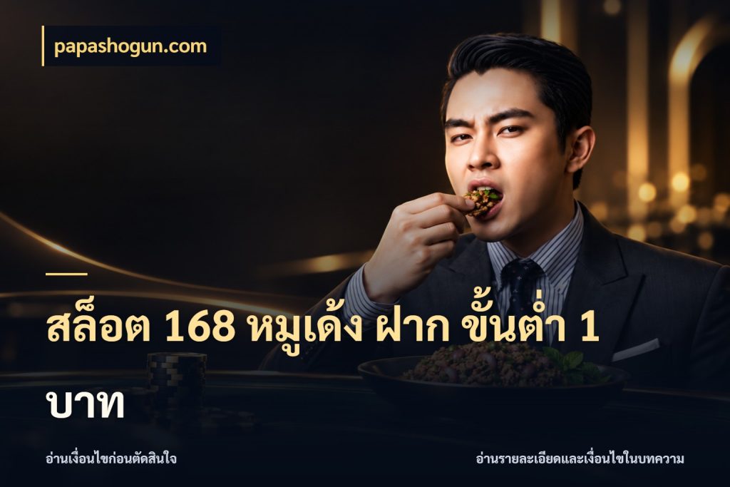 สล็อต 168 หมูเด้ง ฝาก ขั้นต่ำ 1 บาท จำนวนเริ่มต้นกับรายละเอียดที่สายเกมสนใจ ในมุม papashogun.com