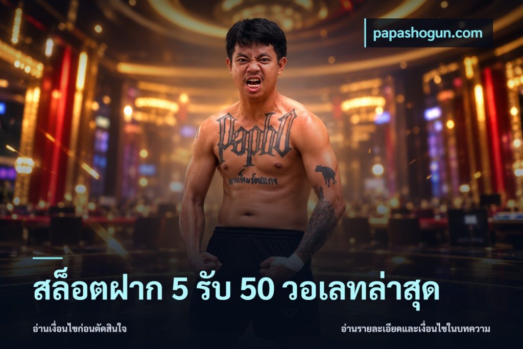 สล็อตฝาก 5 รับ 50 วอเลทล่าสุด