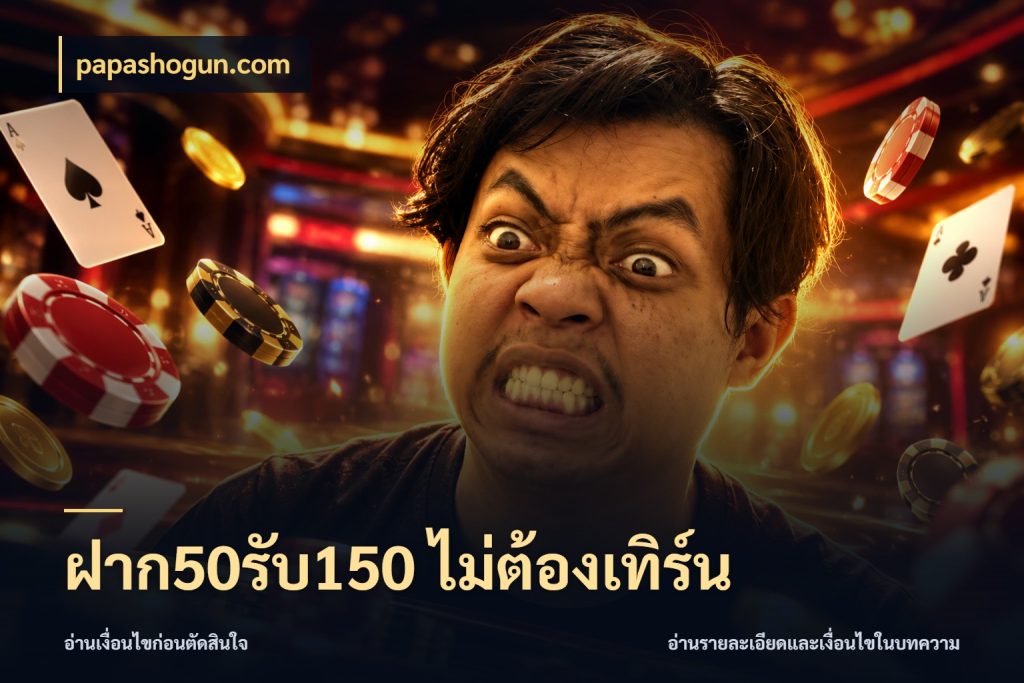 ฝาก50รับ150 ไม่ต้องเทิร์น โปรกับเกมที่ชอบเลือกให้ตรงสไตล์ สไตล์ papashogun.com