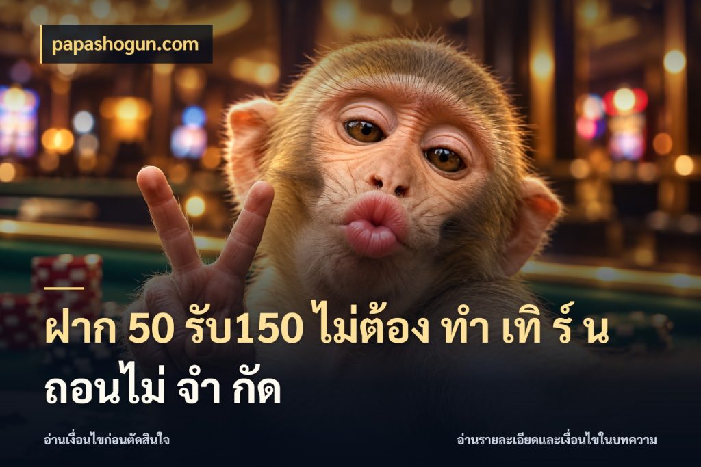 ฝาก 50 รับ150 ไม่ต้อง ทํา เทิ ร์ น ถอนไม่ จํา กัด จับประเด็นยอดรับก่อนเลือกความสนุก สไตล์ papashogun.com