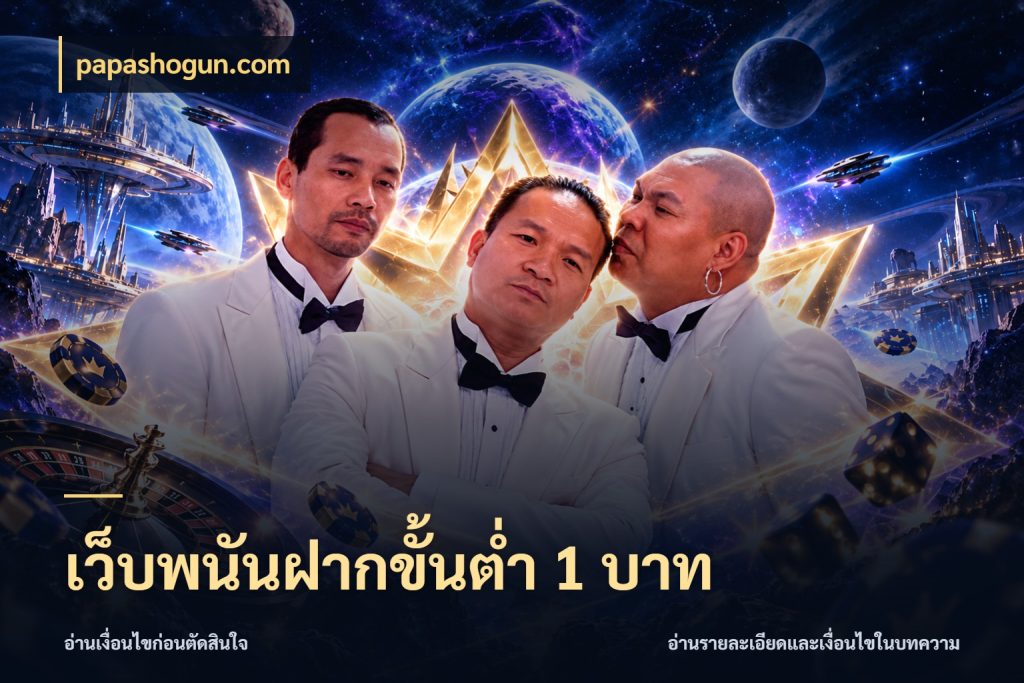 เว็บพนันฝากขั้นต่ำ 1 บาท เปิดมุมยอดเริ่มต้นสำหรับคนชอบเกม กับ papashogun.com