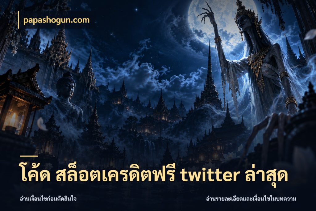โค้ด สล็อตเครดิตฟรี twitter ล่าสุด จับมุมเด่นของเครดิตฟรีให้ตรงใจ ในมุม papashogun.com