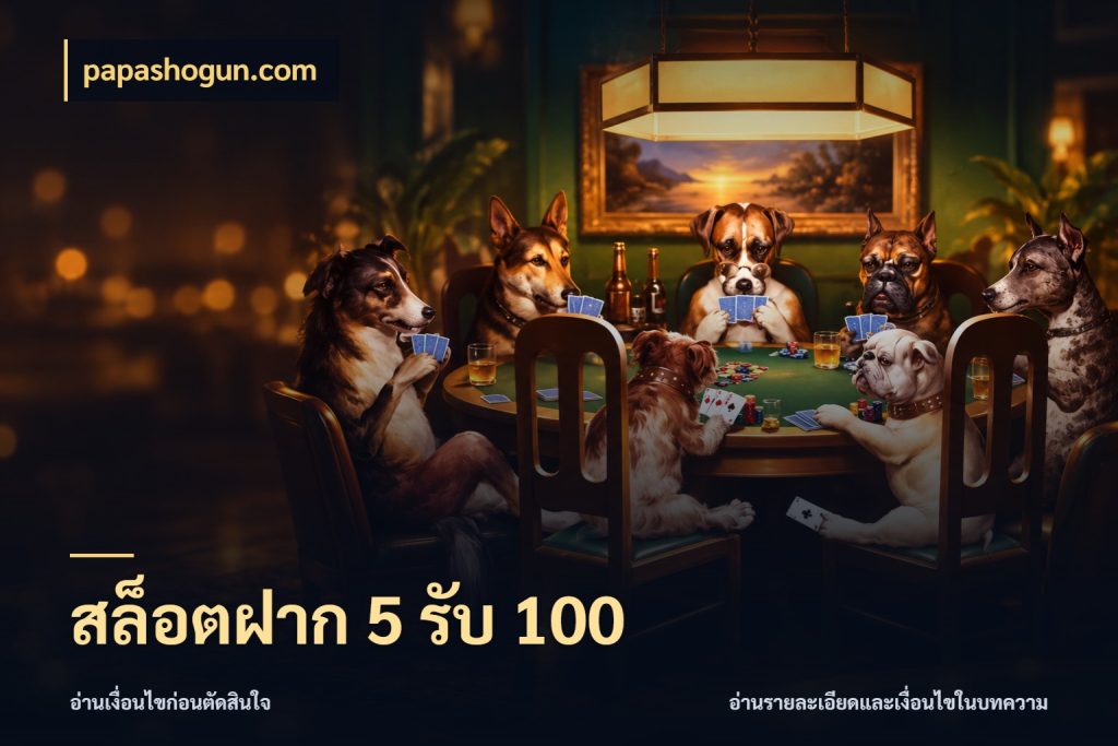 สล็อตฝาก 5 รับ 100 เปิดมุมโปรให้เข้ากับเกมแนวโปรด สไตล์ papashogun.com
