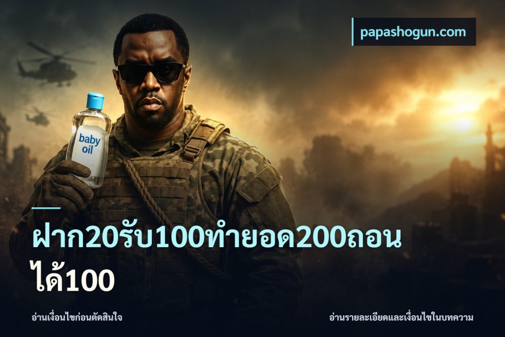 ฝาก20รับ100ทํายอด200ถอนได้100