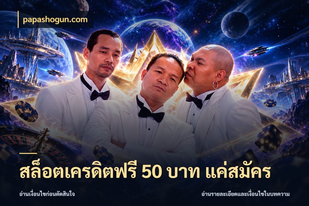สล็อตเครดิตฟรี 50 บาท แค่สมัคร เครดิตฟรีในมุมที่สายโบนัสสนใจ กับ papashogun.com