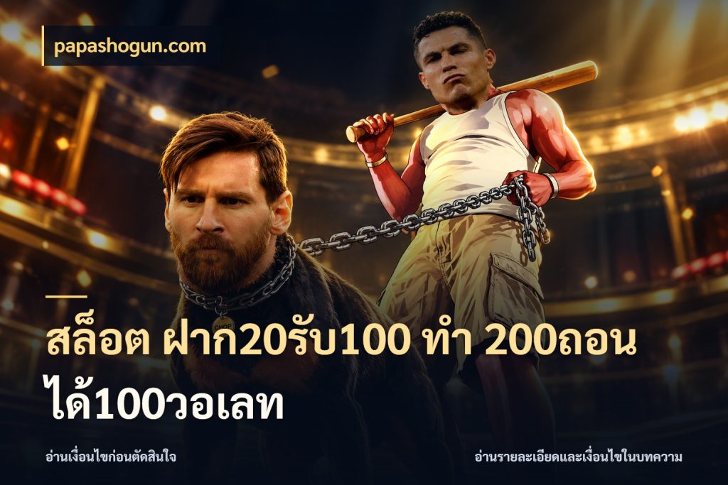 สล็อต ฝาก20รับ100 ทํา 200ถอนได้100วอเลท ยอดฝากและยอดรับในมุมของคนชอบลุ้น ในมุม papashogun.com