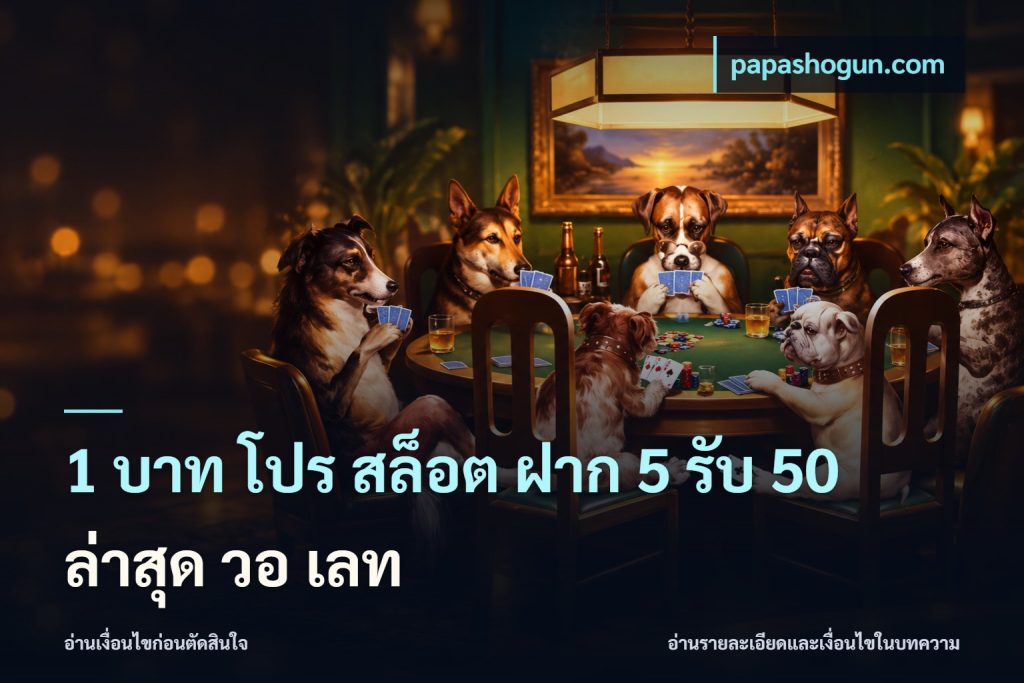 1 บาท โปร สล็อต ฝาก 5 รับ 50 ล่าสุด วอ เลท