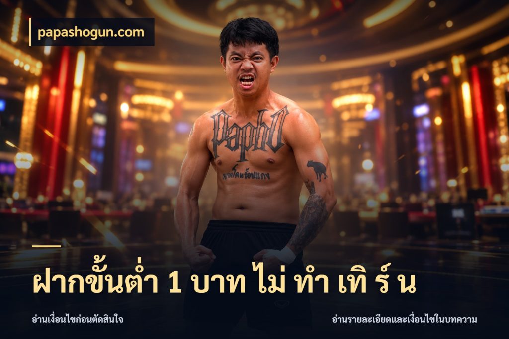 ฝากขั้นต่ำ 1 บาท ไม่ ทำ เทิ ร์ น papashogun.com มุมสนุกของคนที่กำหนดขอบเขตตัวเอง