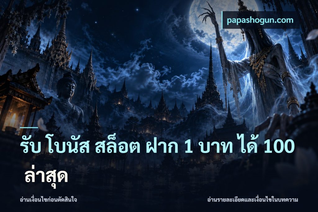 รับ โบนัส สล็อต ฝาก 1 บาท ได้ 100 ล่าสุด