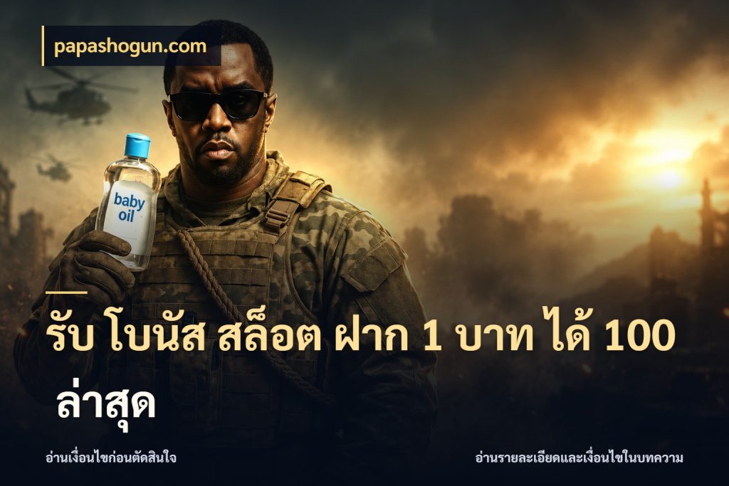 รับ โบนัส สล็อต ฝาก 1 บาท ได้ 100 ล่าสุด รูปแบบโบนัสกับสิทธิ์ของสายเกม ในมุม papashogun.com