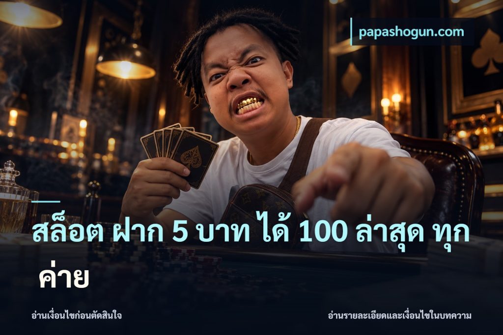 สล็อต ฝาก 5 บาท ได้ 100 ล่าสุด ทุก ค่าย