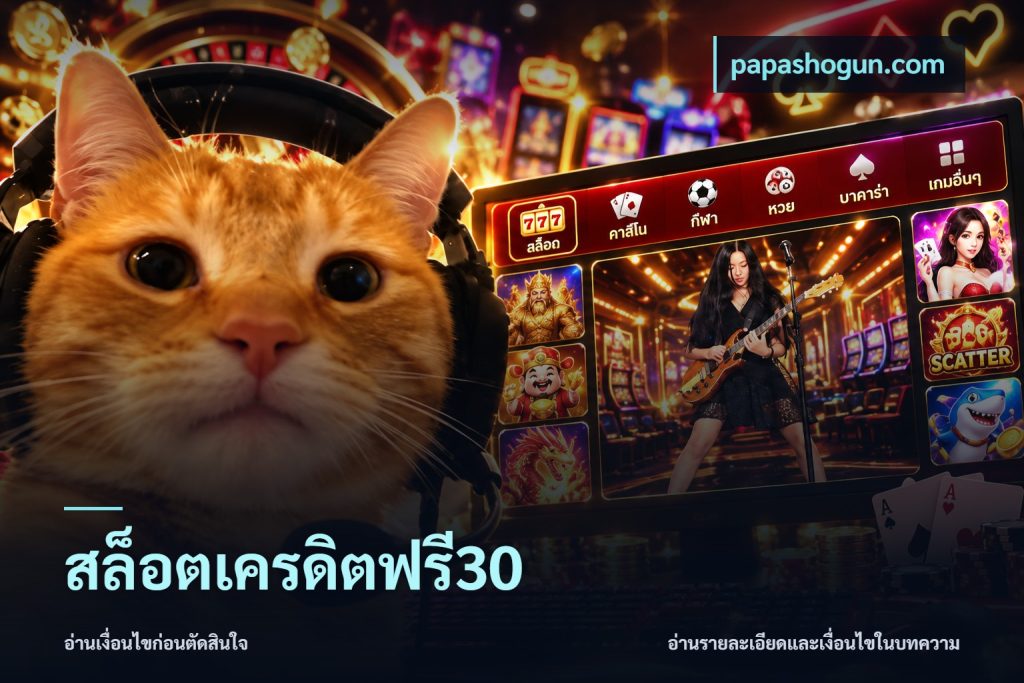 สล็อตเครดิตฟรี30