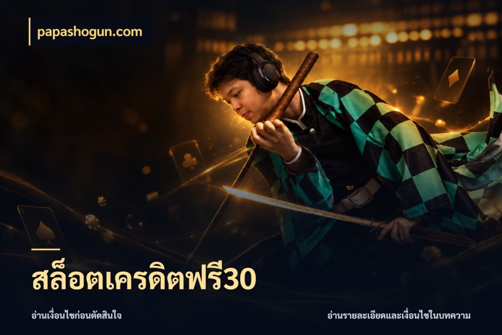 สล็อตเครดิตฟรี30 เลือกสไตล์ความสนุกจากรูปแบบเครดิต กับ papashogun.com