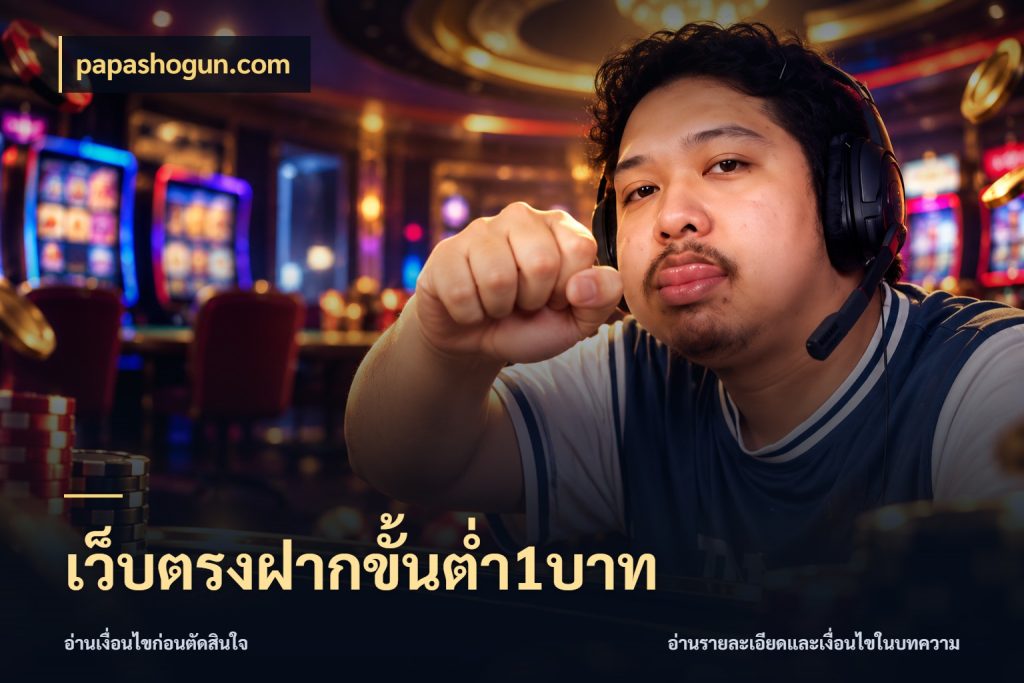 เว็บตรงฝากขั้นต่ำ1บาท ยอดเริ่มต้นน่าจับตากับสิทธิ์ที่เกี่ยวข้อง ในมุม papashogun.com