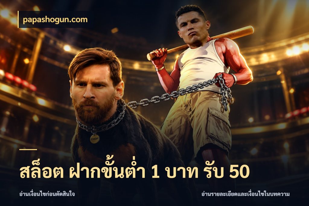 สล็อต ฝากขั้นต่ำ 1 บาท รับ 50 ยอดฝากและยอดรับในมุมของคนชอบลุ้น ในมุม papashogun.com